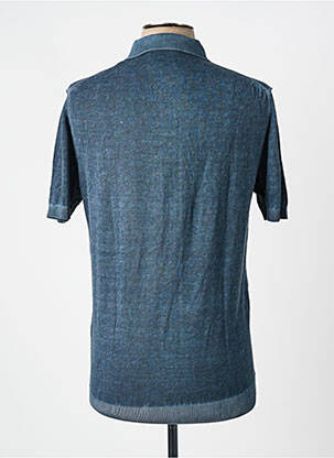 Pull stretch manches courtes bleu AERONAUTICA homme