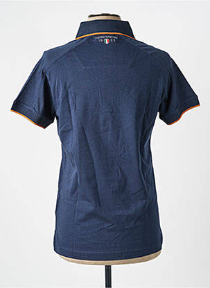 Polo tissage jersey manches courtes bleu AERONAUTICA homme