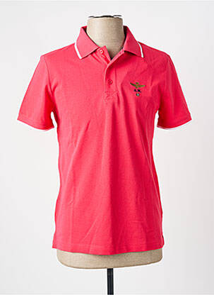 Polo stretch manches courtes rouge AERONAUTICA homme