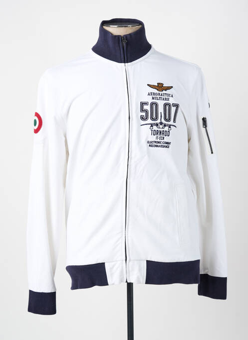 Veste casual poches blanc AERONAUTICA homme