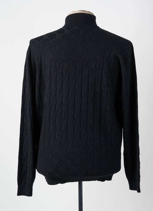 Pull col roulé stretch manches longues noir KARL LAGERFELD homme