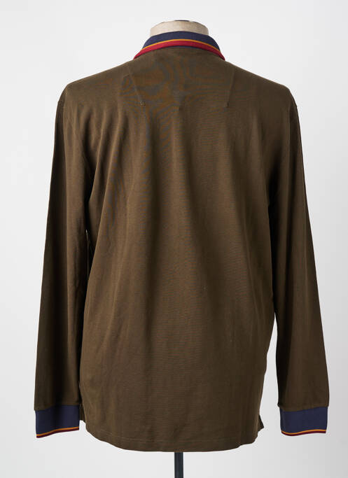 Polo manches longues manches longues vert AERONAUTICA homme