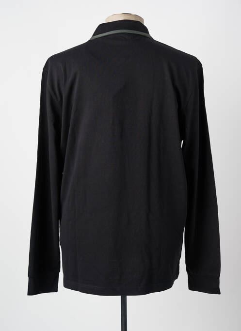 Polo manches longues manches longues noir AERONAUTICA homme