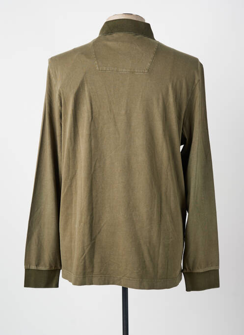Polo manches longues manches longues vert AERONAUTICA homme
