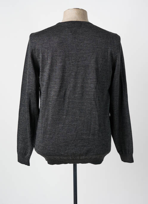 Pull stretch manches longues gris HUGO BOSS homme