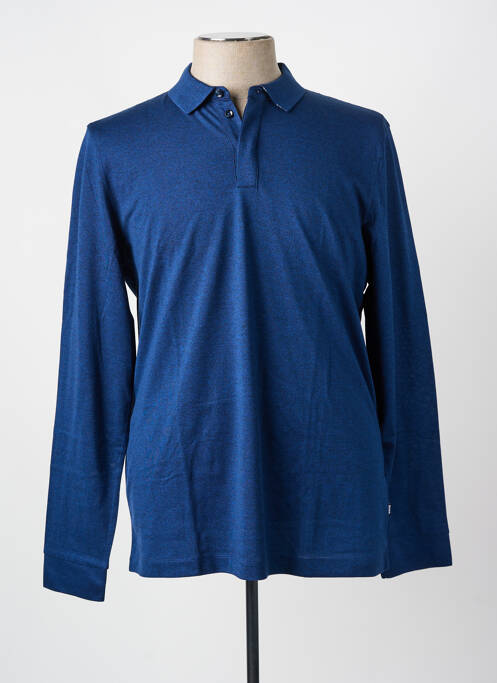 Polo manches longues manches longues bleu HUGO BOSS homme