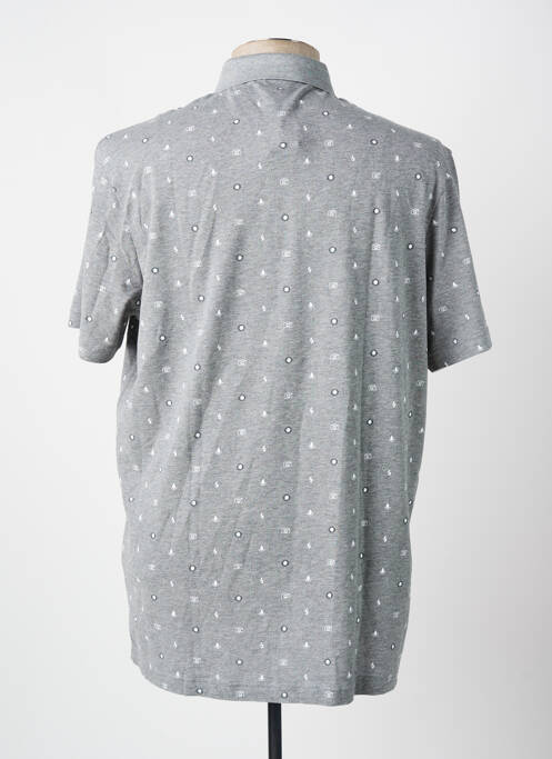Polo tissage chiné manches courtes gris HUGO BOSS homme
