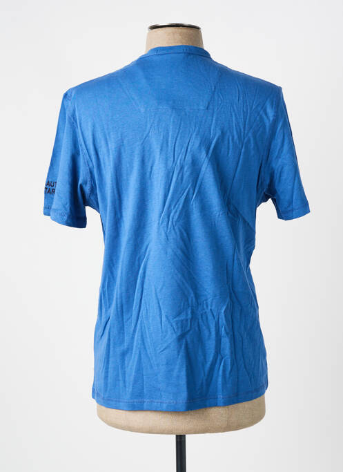 T-shirt broderie manches courtes bleu AERONAUTICA homme