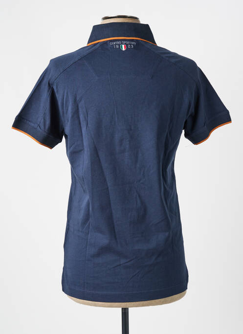 Polo tissage jersey manches courtes bleu AERONAUTICA homme