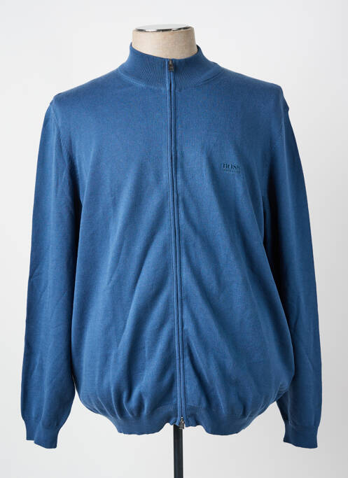 Gilet manches longues bleu HUGO BOSS homme