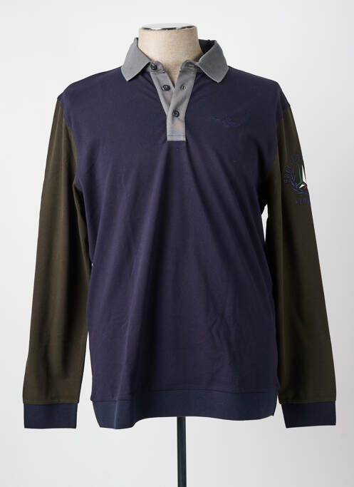 Polo bleu AERONAUTICA homme