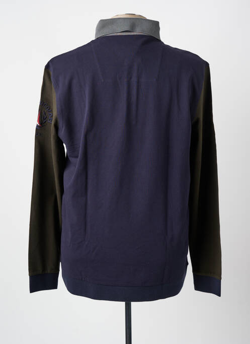 Polo bleu AERONAUTICA homme