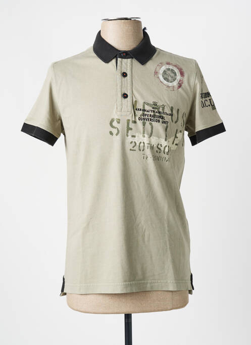 Polo vert AERONAUTICA homme