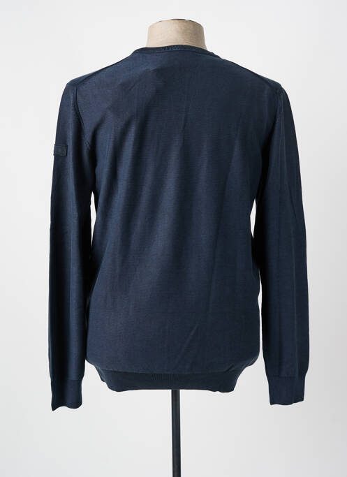 Pull stretch manches longues bleu AERONAUTICA homme