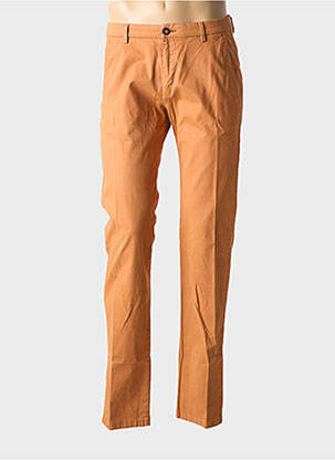 Pantalon chino tissage popeline taille normale orange BUGATTI homme