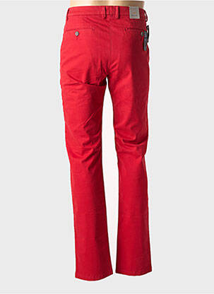 Pantalon chino tissage popeline taille normale rouge BUGATTI homme