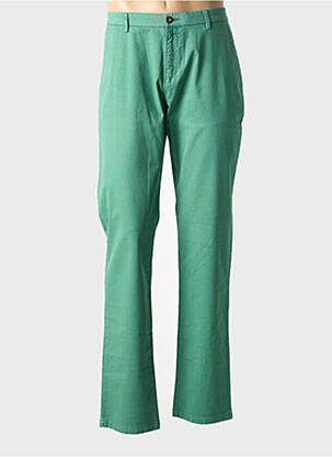 Pantalon chino tissage popeline taille normale vert BUGATTI homme