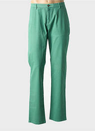 Pantalon chino tissage popeline taille normale vert BUGATTI homme