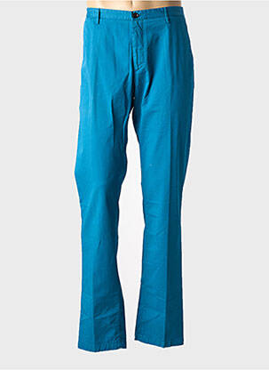 Pantalon chino stretch taille normale bleu HUGO BOSS homme