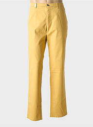 Pantalon chino tissage popeline taille normale jaune BUGATTI homme