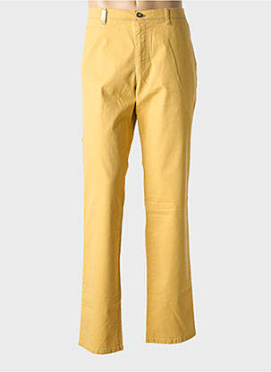 Pantalon chino tissage popeline taille normale jaune BUGATTI homme