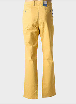 Pantalon chino tissage popeline taille normale jaune BUGATTI homme