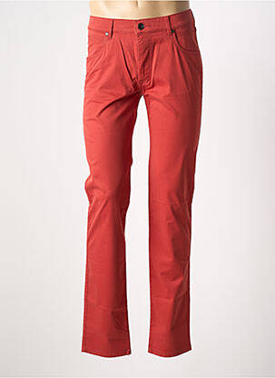 Pantalon slim tissage popeline orange BUGATTI homme