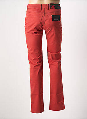 Pantalon slim tissage popeline orange BUGATTI homme