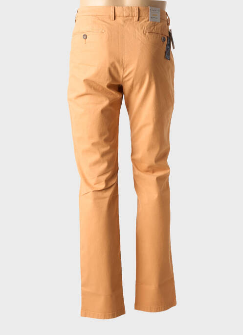 Pantalon chino tissage popeline taille normale orange clair BUGATTI homme