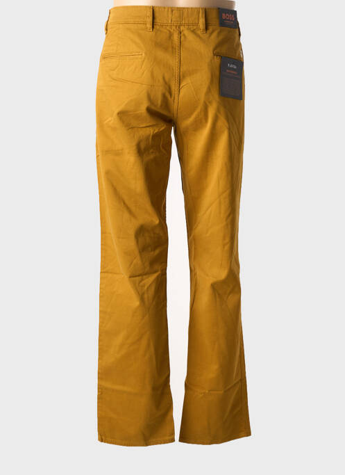 Pantalon chino tissage popeline taille normale jaune HUGO BOSS homme