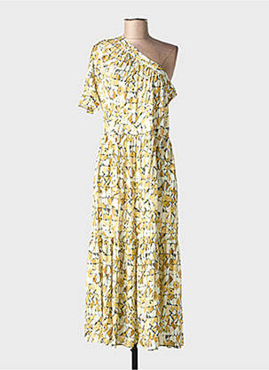 Robe longue manches courtes manches courtes beige SITA MURT femme