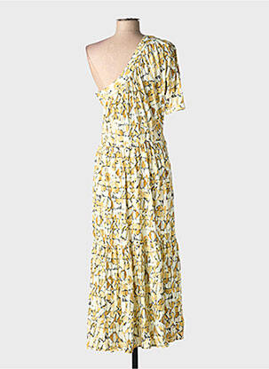 Robe longue manches courtes manches courtes beige SITA MURT femme