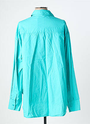 Chemisier coupe droite manches longues bleu CHARLIE JOE femme