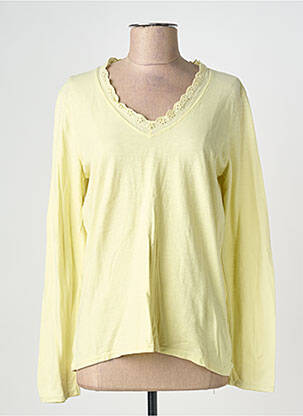 T-shirt manches longues manches longues jaune WIYA femme