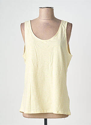 Débardeur stretch sans manche jaune MINIMUM femme