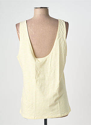 Débardeur stretch sans manche jaune MINIMUM femme