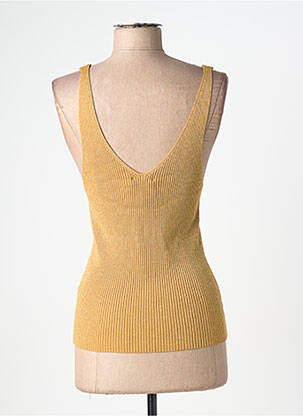 Pull col v fines bretelles marron DIXIE femme