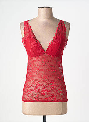 Top/caraco haut soutien-gorge moulé rouge MINIMUM femme