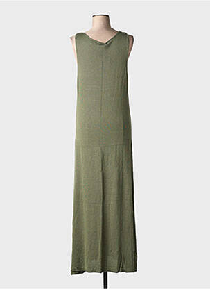 Robe longue sans manche sans manche vert MUS & BOMBON femme