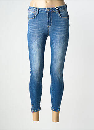 Jeans skinny stretch taille basse bleu FRACOMINA femme