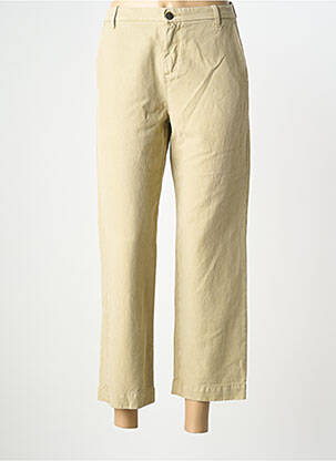 Pantalon 7/8 taille à pinces taille normale vert FIVE femme
