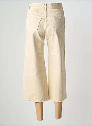 Jeans coupe large effet usé taille haute beige LIU JO femme