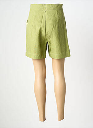 Short taille à pinces taille haute vert EU . FO . NI . A femme