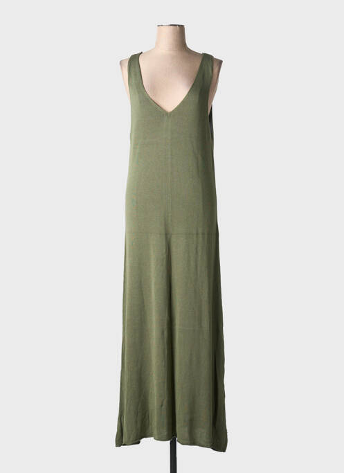 Robe longue sans manche sans manche vert MUS & BOMBON femme