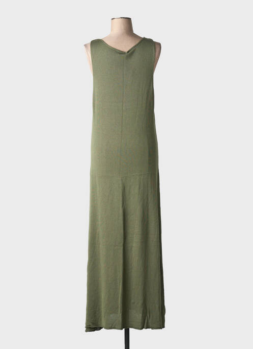 Robe longue sans manche sans manche vert MUS & BOMBON femme