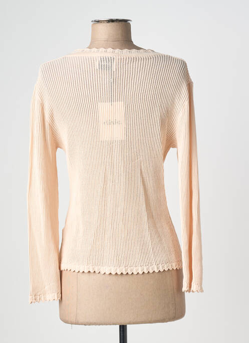 Gilet manches longues rose DIXIE femme