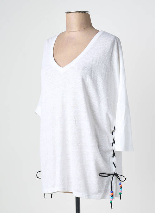 Pull tunique blanc NOTSHY femme