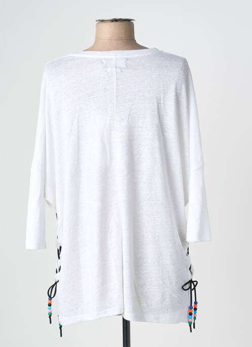 Pull tunique blanc NOTSHY femme