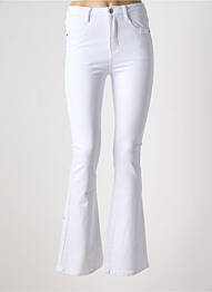 Jean coupe flare stretch taille normale blanc HELLO MISS femme