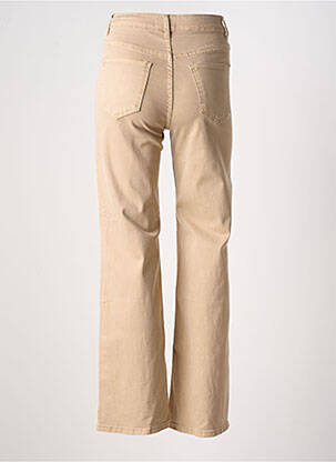 Jeans coupe droite stretch taille normale marron MY TINA'S femme